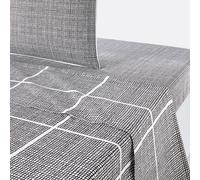 Jinties Check Cotton Flat Sheet white/black
