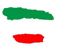 JINTORA - 2 pcs Sticker Vinyl Sticker Italy Flag for Helmets Cars Motorcycles Moped Bicycles 70x50 mm