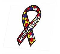 JINTORA - Autism Awareness - Printed vinyl sticker for cars, briefcase, motorcycle, bike, wall, door, fridge etc. - 3x 30x15mm