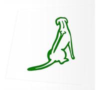JINTORA Sticker - Car decal - Rhodesian Ridgeback - 88x99mm - JDM - Die cut - Bus - window - laptop - coach - Truck - green