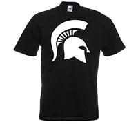 JINTORA T-Shirt - Shirt Men Black - Size XL - Spartan Profile - JDM/Die Cut - for Party Carnival Work Sports