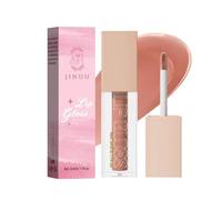 JINUU Lip Gloss, Lifter Gloss with Hyaluronic Acid, Hydrating & Plumping Non-Sticky Lip Gloss, Moisturizing Shine for Fuller Lips, Long-Lasting High-Gloss Finish, 8 Shades (SILK)