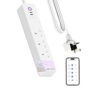 Jinvoo Matter Smart Power StripSurge ProtectorUSB Extension CableMatter Power Strip, for Apple HomeKit, Alexa, Googlee, SmartThinggss, Requires Matter Hub, 13A