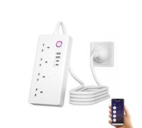 Jinvoo Smart Power Strip, Surge Protector, WiFi Power Strip, USB Power Socket Smart Extension Cord Compatible with Alexa and Google, Smart Life APP Control, No hub Required