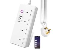 Jinvoo Smart Power Strip, Surge Protector, WiFi Power Strip, USB Power Socket Smart Extension Cord Compatible with Alexa and Google, Smart Life APP, No hub required