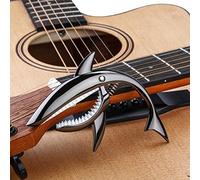 JINWEE Shark Capo for Guitar & Ukulele - Fast One-Hand Clamp, Clear Tone