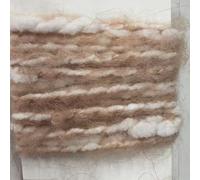 JinweiS 1 Piece A110 Yarn for Crochet Knitting, Soft Knitting Yarn Perfect for Handmade Crochet Craft Projects，Curly Hair Coils of Wool Felt Carded Sheep Wool,Roving,Fiber