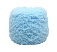 JinweiS 1 roll - DIY Knitting Essential Soft Wool Yarn, Ideal for Craft Projects and Hand Knitting, Premium Craft Yarn（Light Blue） 25