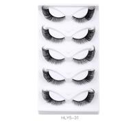 JinweiS 10 Pairs Wispy Mink Lashes Fluffy Eye Lashes Natural Look Volume False Eyelashes, HLY5-33