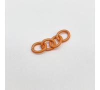 JinweiS 100pcs Bracelet Chain Extender Chain Extension Necklace Jewelry Extenders for DIY Craft Jewelry Making,Orange