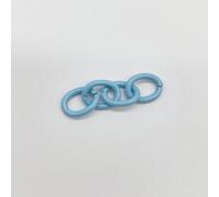 JinweiS 100pcs Bracelet Chain Extender Chain Extension Necklace Jewelry Extenders for DIY Craft Jewelry Making,Blue