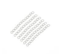 JinweiS 100Pcs Chain Extender for Jewelry,for Necklaces,Bracelets,Anklets,Key Chains,7cm,White K