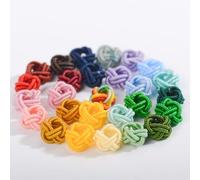JinweiS 100pcs Pineapple Buckle Coil,Satin Cord Trim Cord Thread for Chinese Knotting,Necklace,Bracelet,Beading,Jewelry Making,P17