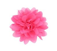 JinweiS 10Pcs Handmade Chiffon Flowers Chiffon Fabric Flowers for Embellishments,DIY Headbands Flower Accessories Flower Headband-Light Pink Red