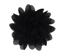 JinweiS 10Pcs Handmade Chiffon Flowers Chiffon Fabric Flowers for Embellishments,DIY Headbands Flower Accessories Flower Headband-Black