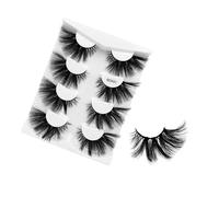 JinweiS 12 Pairs Wispy Mink Lashes Fluffy Eye Lashes Natural Look 6D Volume False Eyelashes, 6DX01