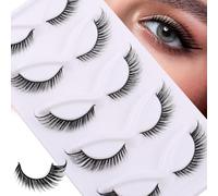 JinweiS 15 Pairs Wispy Mink Lashes Fluffy Eye Lashes Natural Look Volume False Eyelashes, HLY-47