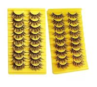JinweiS 18 pairs of delicate false mink eyelashes, fluffy, natural look, volume, false eyelashes, LASH-920