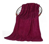 JinweiS 1pcs Bathroom Hand Towels, Ultrafine Fiber，Multipurpose Use as Bath Fitness, Bathroom, Shower, Sports, Towel，Handle Various situations effortlessly.27.56x55.12inch (Wine red)