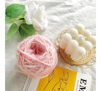 JinweiS 2 Pieces A114 Yarn for Crochet Knitting, Soft Knitting Yarn Perfect for Handmade Crochet Craft Projects，Curly Hair Coils of Wool Felt Carded Sheep Wool,Roving,Fiber