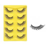 JinweiS 20 Pairs Wispy Mink Lashes Fluffy Eye Lashes Natural Look Volume False Eyelashes, 3DMAO-11