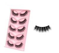 JinweiS 20 Pairs Wispy Mink Lashes Fluffy Eye Lashes Natural Look Volume False Eyelashes, 【9D577】