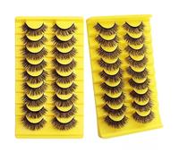 JinweiS 27 pairs of delicate false mink eyelashes, fluffy, natural look, volume, false eyelashes, LASH-917