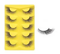 JinweiS 3DMAO-4 10 pairs of delicate mink eyelashes, fluffy, natural look, false eyelash volume, 3DMAO-4