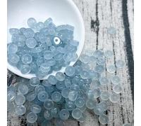 JinweiS 50 Pieces sea Blue 6mm Abacus Beads Scattered Beads DIY Bracelet Natural Stone Jewelry Necklace Spacer Accessories Decoration