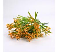 JinweiS 6Pcs Star Fruit Artificial Flowers, Fake Flowers, Flores Artificiales para, Wedding Decor,Orange