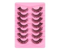 JinweiS A7010 21 pairs of delicate false mink eyelashes, fluffy, natural look, false eyelash volume, A7010