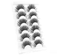 JinweiS CD25 12 Pairs Wispy False Mink Eyelashes Fluffy Eyelashes With Natural Appearance, 8D Volume