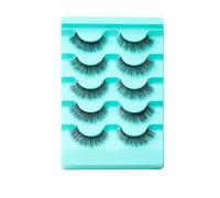 JinweiS FLY5-001 15 Pairs Wispy Mink Lashes Fluffy Eyelashes With Natural Appearance, False Eyelash Volume, FLY5-001