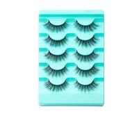 JinweiS FLY5-007 15 Pairs Wispy Mink Lashes Fluffy Eyelashes With Natural Appearance, False Eyelash Volume, FLY5-007
