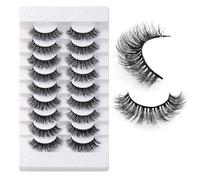 JinweiS FLY9-008 27 Pairs Wispy Mink Lashes Fluffy Eyelashes With Natural Appearance, False Eyelash Volume, FLY9-008