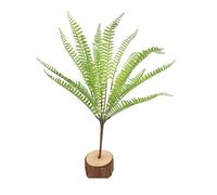 JinweiS Indoor Modern Home/Office Decoration Simulation Fern Shrub 6-Piece Set, 17.7 inches (19 Leaves, Persian Fern)