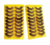 JinweiS LASG-915 18 pairs of delicate false mink eyelashes, fluffy, natural look, false eyelash volume, LASG-915