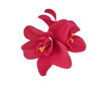 JinweiS Orchid Flower Elegant Hairpins Bride Hanfu Costume Hair Clips Decor Accessories for Women Party Wedding Mother's Day Headpieces-Dark Pink
