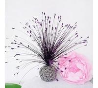JinweiS XIAO HAU Artificial Flower Glitter Christmas Decoration Reed Flower Fake Peacock Grass,Purple