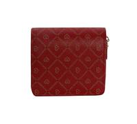 Jinweixb Double Zipper Card Wallet for Women, Heart Pattern Design, Large Capacity with Multiple Card Slots, red, Red