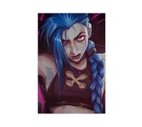 Jinx - Arcane Character League Of Legends Retro Cover Wall Art Deco Poster Canvas Poster Bedroom Decor Sports Landscape Office Room Decor Gift Unframe-style 24x36inch(60x90cm)
