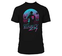 JINX Cyberpunk 2077 Destination Night City Men's Gamer Graphic T-Shirt, Black, S