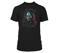 JINX Cyberpunk 2077 Johnny Silverhand Digital Ghost Men's Gamer Graphic T-Shirt - black - Medium