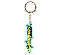 JINX Cyberpunk 2077: Logo Rubber Keychain Multicolore ,One Size ,JX10658