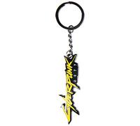 JINX Cyberpunk Keychain 2077 Metallic Logo, Multicolore, One Size, JX10856