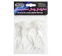 JINX LUMINOUS JELLYFISH Transparent Baby Jellyfish Accessory Pack Lamp-Soft Silicone Floating Jellyfish with Realistic Details for Ocean-Themed Mood Lamp and Elegant Aquarium Decoration(Pack of 2)