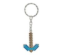 JINX Minecraft Diamond Pickaxe Keychain, Unisex-Youth, Multi-colored