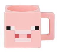 JINX Minecraft Drinking Cup Face/Pig 290 ml Plastic Multi-Coloured,JX86217