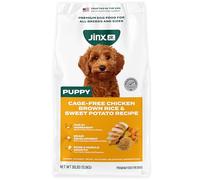 Jinx Premium Puppy Dog Food- Real Chicken, Brown Rice & Sweet Potato, Puppy Food with DHA, Protein & Calcium for Brain Health - Probiotics for Digestive Support - No Fillers - 30lb