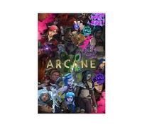 Jinx Wall Art, Arcane Season 2 Poster Canvas Poster Wall Art Decor Print Picture Paintings for Living Room Bedroom Decoration Unframe-style 16x24inch(40x60cm)